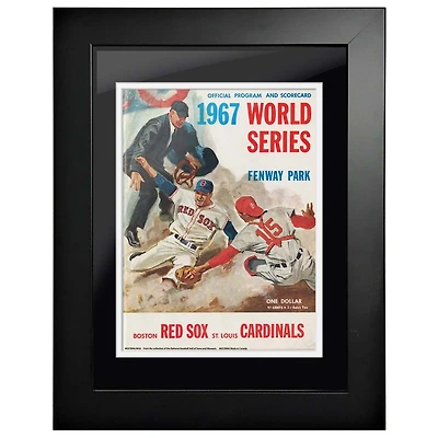 Boston Red Sox vs. St. Louis Cardinals 1967 World Series - 12'' x 16'' Framed Program Cover