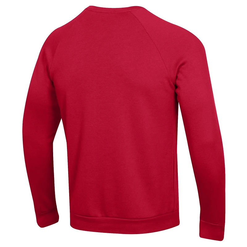 Sweat-shirt en polaire Under Armour Scarlet Boston University Basketball All Day pour homme