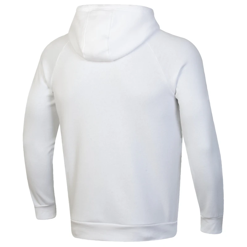 Sweat à capuche en polaire blanc Under Armour Boston University Soccer All Day pour homme