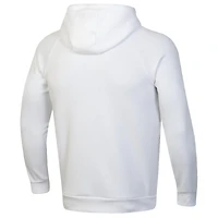 Sweat à capuche en polaire blanc Under Armour Boston University Soccer All Day pour homme