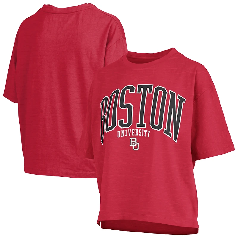 Women's Pressbox  Red Boston University Nelson T-Shirt
