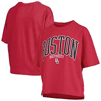 Women's Pressbox  Red Boston University Nelson T-Shirt
