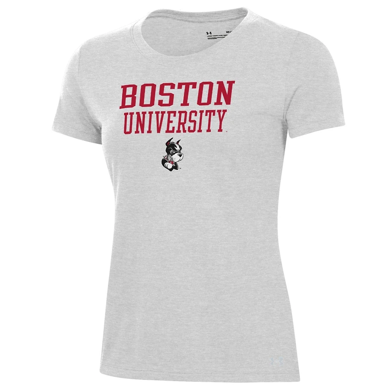 Women's Under Armour Gray Boston University Performance T-Shirt