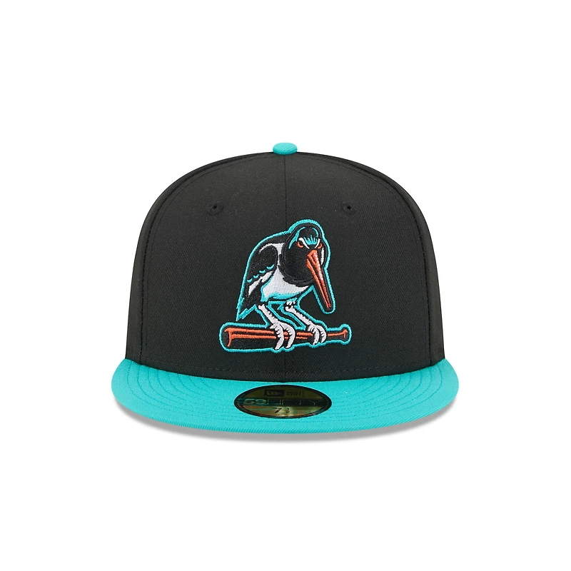 Casquette ajustée 59FIFTY noire pour homme New Era Bowie Baysox Theme Nights