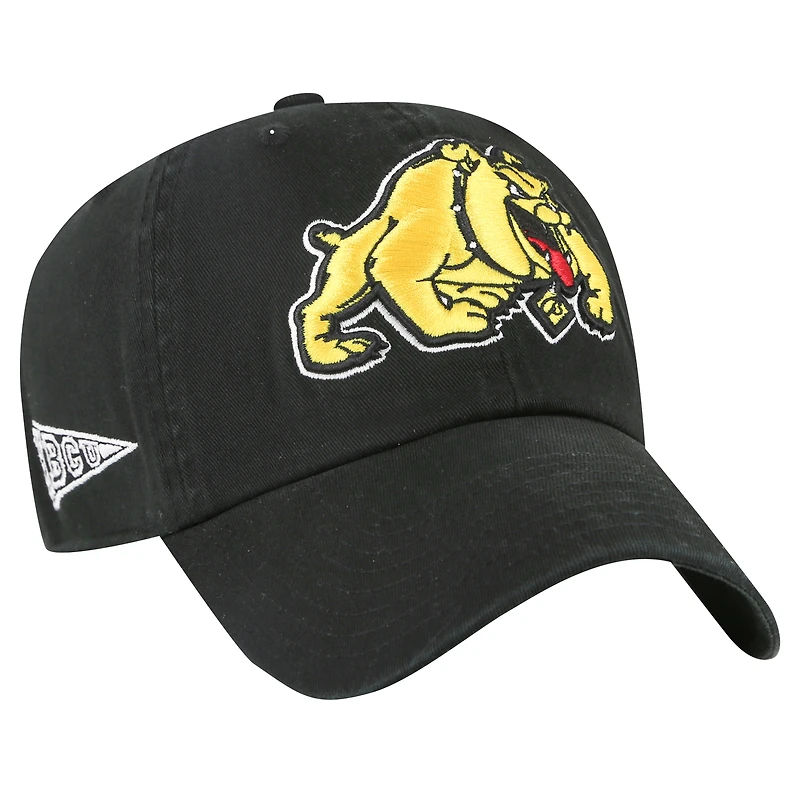 Casquette réglable de nettoyage latéral et arrière des Bulldogs de Bowie State '47 noires pour hommes