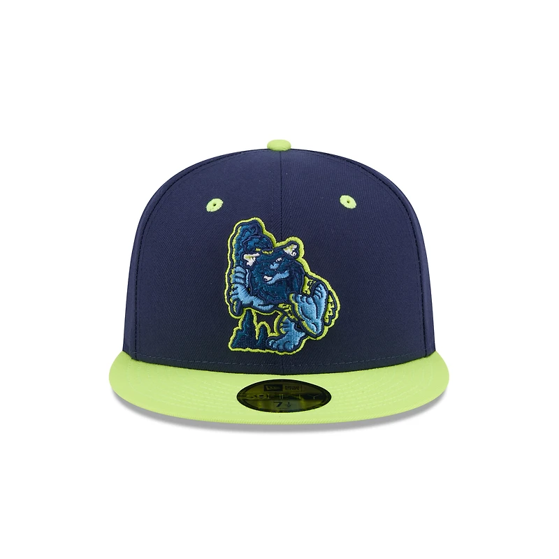 Casquette ajustée 59FIFTY pour homme New Era, thème Hot Rods, blanc et vert bowling