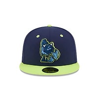Casquette ajustée 59FIFTY pour homme New Era, thème Hot Rods, blanc et vert bowling
