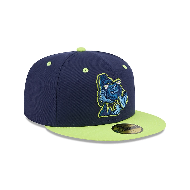 Men's New Era  White Bowling Green Hot Rods Theme Nights 59FIFTY Fitted Hat
