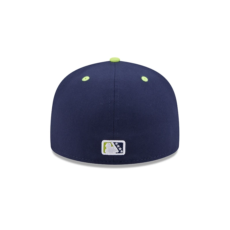 Men's New Era White Bowling Green Hot Rods Theme Nights 59FIFTY Fitted Hat
