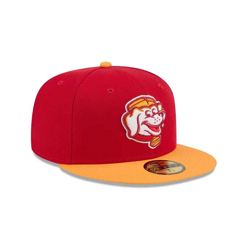 Casquette ajustée 59FIFTY pour homme New Era Red Bowling Green Hot Rods Theme Nights