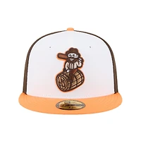 Casquette ajustée 59FIFTY pour homme New Era, thème Hot Rods, blanc et vert bowling