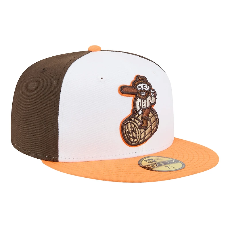 Casquette ajustée 59FIFTY pour homme New Era, thème Hot Rods, blanc et vert bowling
