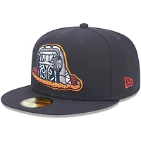 Casquette ajustée New Era bleu marine Bowling Green Hot Rods pour homme Sinkholes 59FIFTY