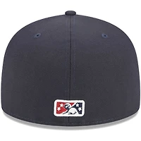Casquette ajustée New Era bleu marine Bowling Green Hot Rods pour homme Sinkholes 59FIFTY