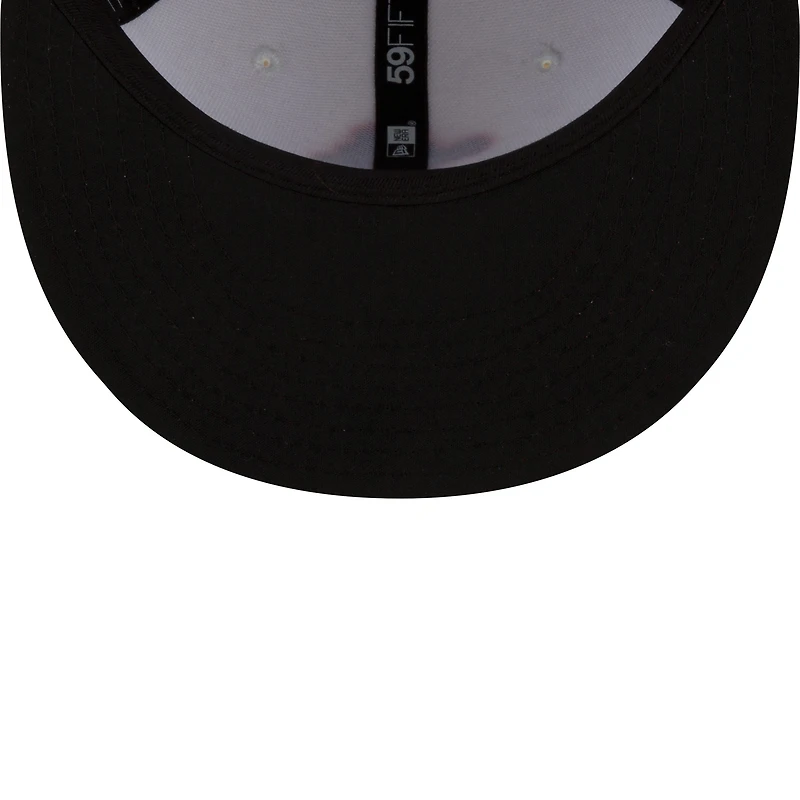 Men's New Era White/Orange Bowling Green Hot Rods Theme Night 59FIFTY Fitted Hat