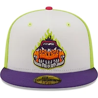 Men's New Era White/Purple Bólidos De Bowling Green Copa La Diversion 59FIFTY Fitted Hat