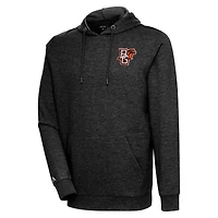 Sweat à capuche Action Antigua Heather Black Bowling Green pour homme des St. Falcons