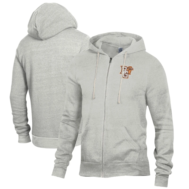Men's Gray Bowling Green St. Falcons Rocky Full-Zip Hoodie