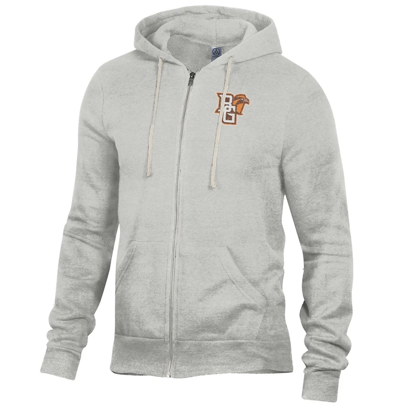 Men's Gray Bowling Green St. Falcons Rocky Full-Zip Hoodie