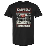 T-shirt à damier pour homme, motif sport, noir, Bowman, gris, stade NASCAR Clash Madhouse 2026