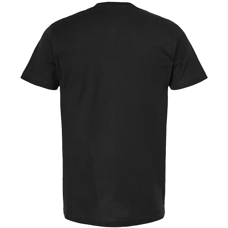 Men's Checkered Flag Sports Black Bowman Gray Stadium Clash Poster T-Shirt