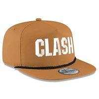 Men's New Era Khaki Bowman Gray Stadium Clash Golfer Snapback Hat