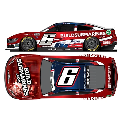 Action Racing Brad Keselowski 2024 #6 Buildsubmarines.com Salutes 1:64 Regular Paint Die-Cast Ford Mustang