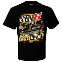 T-shirt noir pour homme Brad Keselowski Castrol Car