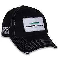 Chapeau réglable à drapeau à damier pour hommes, noir, Brad Keselowski BuildSubmarines.com