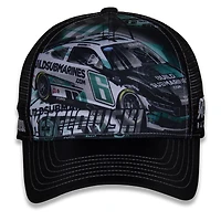 Casquette réglable pour homme, drapeau à damier, sport, noir, Brad Keselowski, pilote de voiture, camionneur