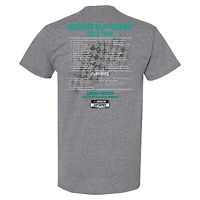 T-shirt à damier pour homme, motif sport, anthracite chiné, Brad Keselowski, calendrier NASCAR 2026