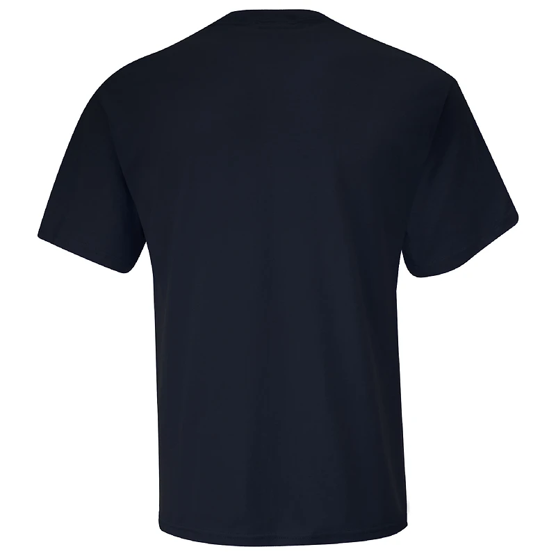 Men's Checkered Flag Sports Navy Brad Keselowski Build Submarines.com Patriotic Car T-Shirt