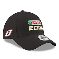 Men's New Era  Black Brad Keselowski Castrol Edge 9FORTY Sponsor Adjustable Hat