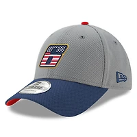 Casquette réglable Brad Keselowski Salute 9FORTY New Era gris/bleu marine pour hommes