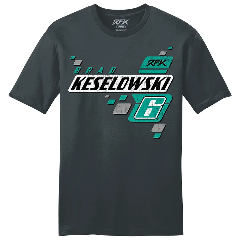 T-shirt RFK Racing anthracite pour homme Brad Keselowski #6 Lifestyle