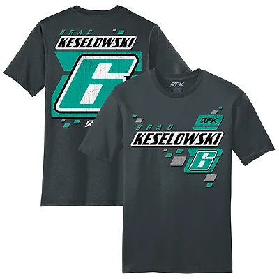 Men's RFK Racing  Charcoal Brad Keselowski #6 Lifestyle T-Shirt