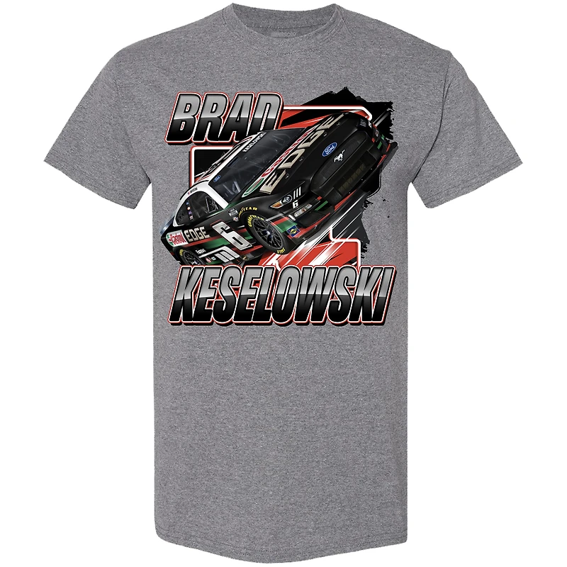 T-shirt Brad Keselowski RFK Racing gris chiné pour homme