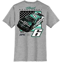 T-shirt pour homme RFK Racing Heather Grey Brad Keselowski BuildSubmarines.com Car