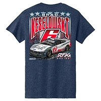 Men's RFK Racing Heather Navy Brad Keselowski BuildSubmarines.com Patriotic T-Shirt