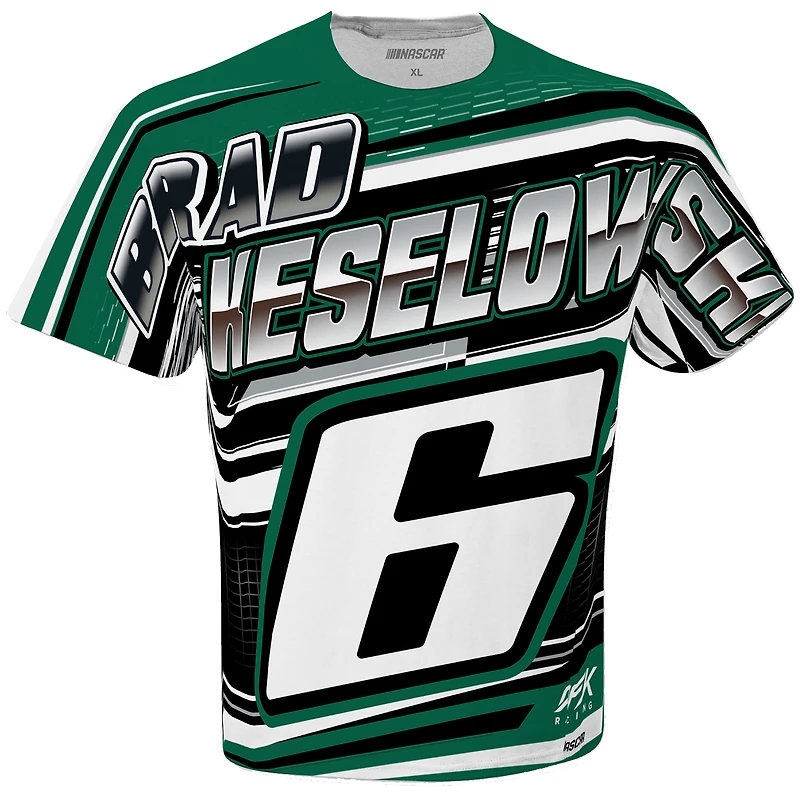 T-shirt Speedster sublimé Brad Keselowski Racing pour homme Roush Fenway blanc