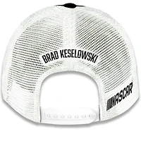 Unisex Checkered Flag Sports Black Brad Keselowski BuildSubmarines.com Sponsor Trucker Adjustable Hat