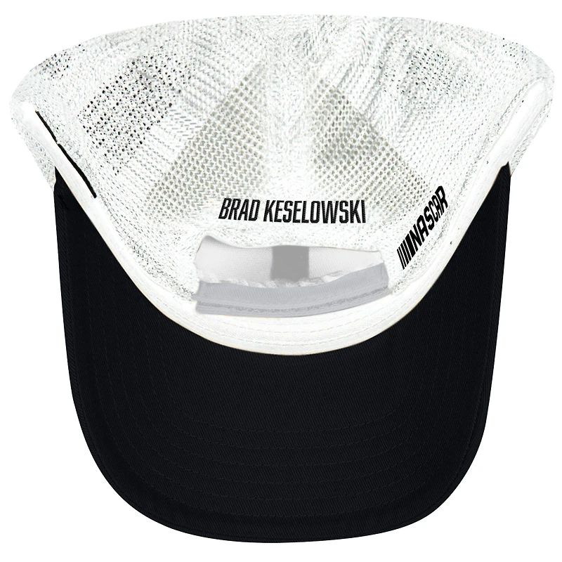 Unisex Checkered Flag Sports Black Brad Keselowski BuildSubmarines.com Sponsor Trucker Adjustable Hat