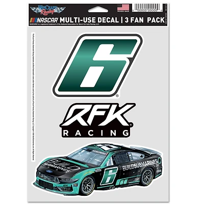 WinCraft Brad Keselowski Three-Piece Fan Decal Set