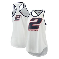 Women's G-III 4Her by Carl Banks White Brad Keselowski Break The Game Tank Top
