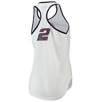 Women's G-III 4Her by Carl Banks White Brad Keselowski Break The Game Tank Top