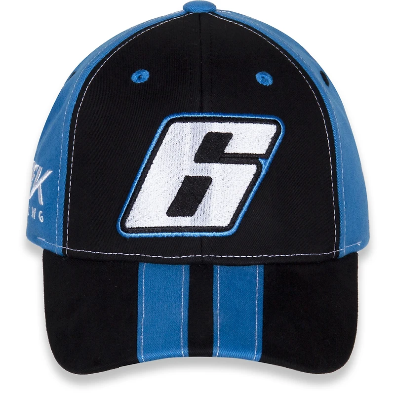 Casquette RFK Racing Brad Keselowski Big Number réglable noir/bleu clair pour jeune