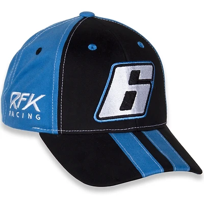 Casquette RFK Racing Brad Keselowski Big Number réglable noir/bleu clair pour jeune