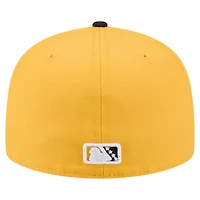 Men's New Era  Yellow/Black Bradenton Marauders Authentic Collection 59FIFTY Fitted Hat