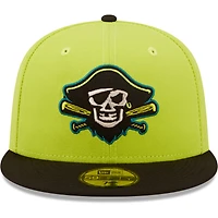 Casquette ajustée 59FIFTY Bradenton Barbanegras Copa De La Diversion New Era pour homme, verte/noire