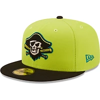 Casquette ajustée 59FIFTY Bradenton Barbanegras Copa De La Diversion New Era pour homme, verte/noire